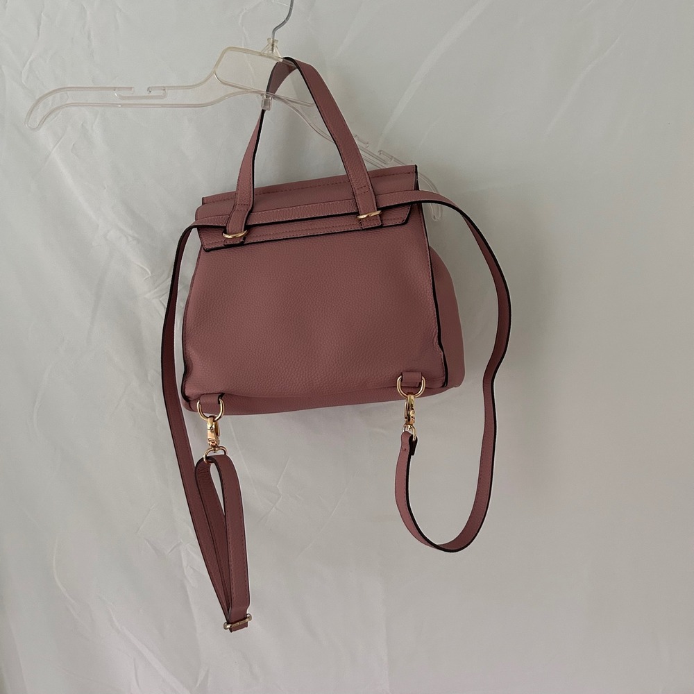 Nanette Lepore Pink Faux Leather Convertible Backpack Handbag - Picture 5 of 5